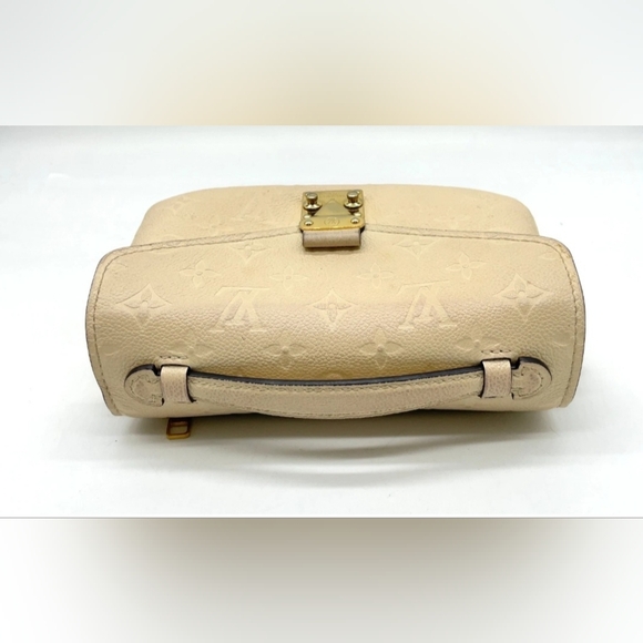 Authentic Louis Vuitton Monogram Empreinte Beige Pochette Metis 2wayBag Bx - Picture 5 of 17